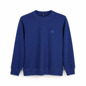 Studio X Washed Minimal Crewneck Sweatshirt - Washed Royal Blue